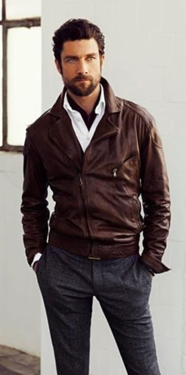 Tenue blouson en cuir 1